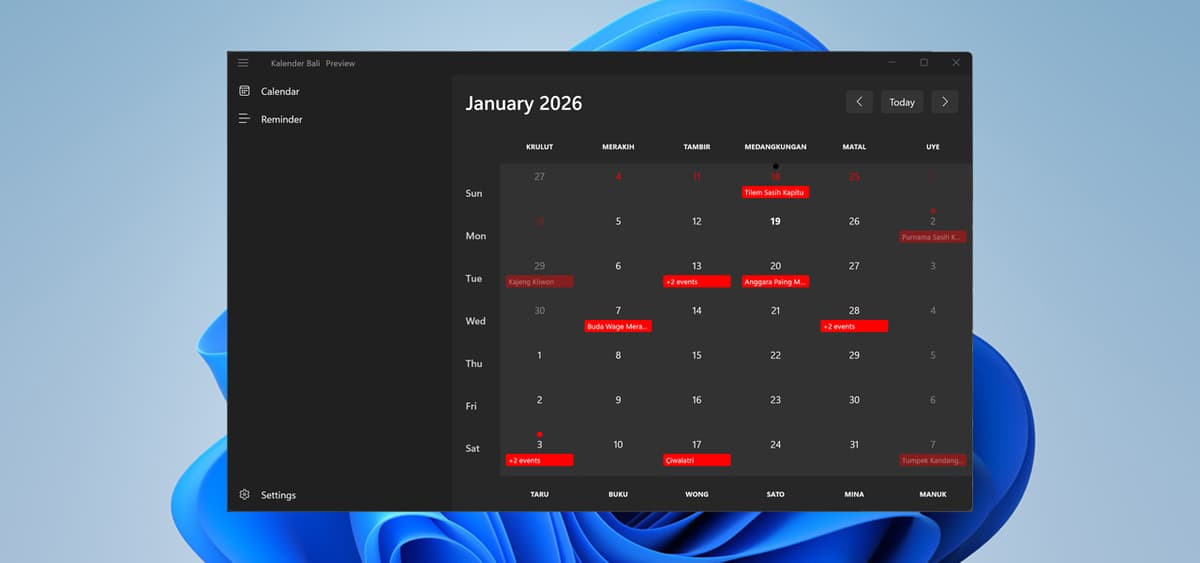 Calendar